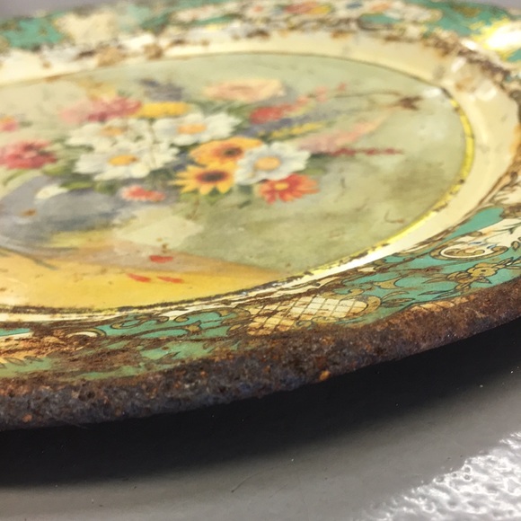 Vintage Antique Rustic Daher Decorated Ware Plate - Picture 3 of 6